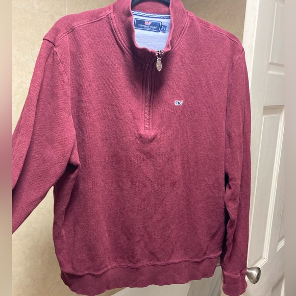 🦌 Great Condition Vineyard Vines Men’s Saltwater Quarter-Zip Pullover Sweater - Picture 5 of 7